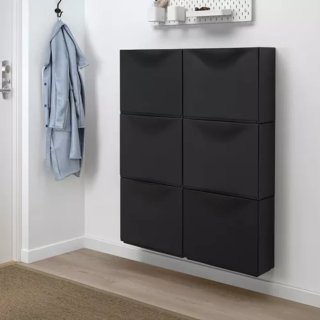 Zapatero Ikea TRONES Negro y verde