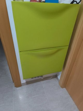 Zapatero Ikea TRONES Negro y verde
