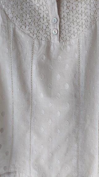 Blusa blanca bordada Soyaconcept Talla S