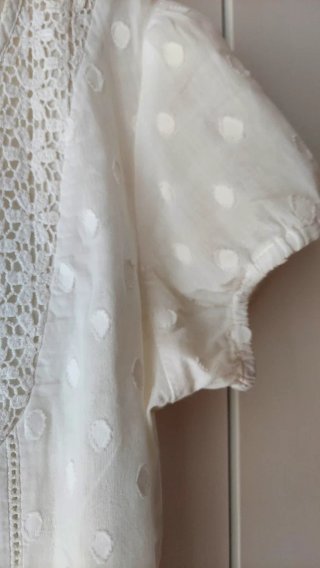 Blusa blanca bordada Soyaconcept Talla S