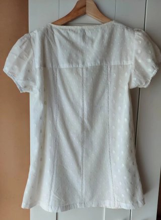 Blusa blanca bordada Soyaconcept Talla S