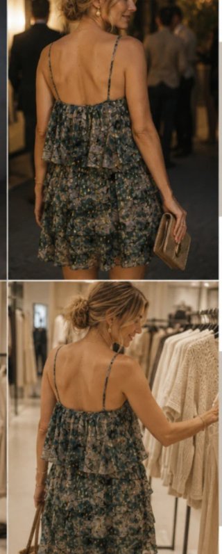 Vestido Zara volantes estampado nuevo T. S