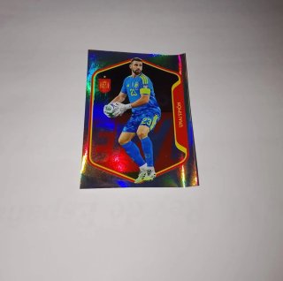 Cromo/Sticker brillat de Unai Simón con España.