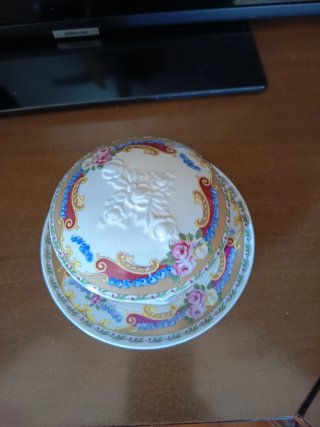 Formaggiera vintage porcellana