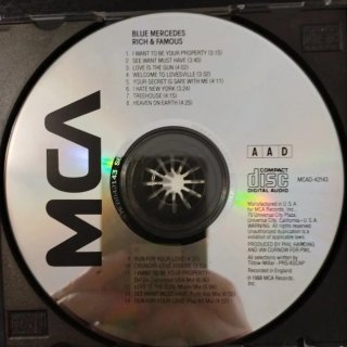 Blue Mercedes - Rich And Famous CD 1988