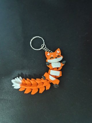 Chaveiro Raposa Articulado Laranja