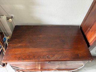 Arcón antiguo madera maciza artesanal