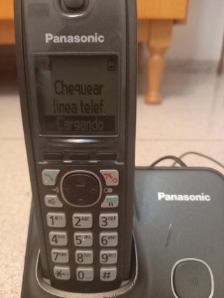 Teléfono Inalámbrico Panasonic KX-TG6611SP Negro