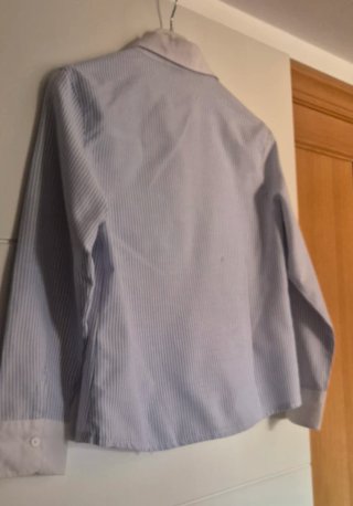 Blusa Boteli Talla M Rayas Azul Blanco