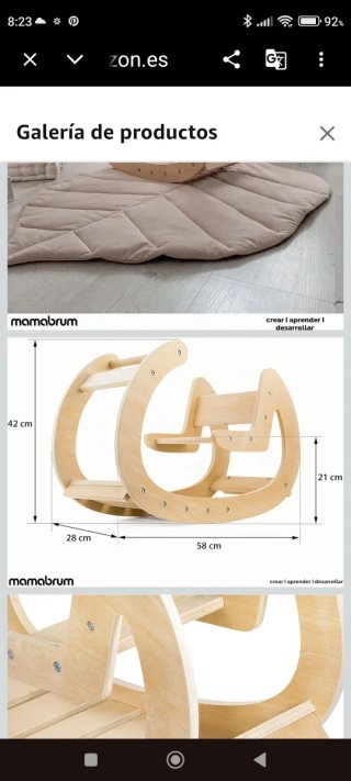 Mecedora de madera Mamabrum