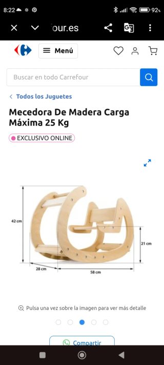 Mecedora de madera Mamabrum