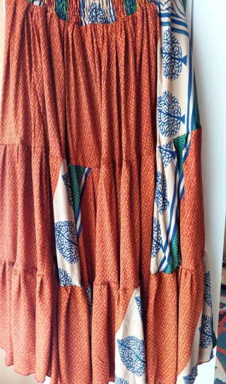Falda larga India talla única