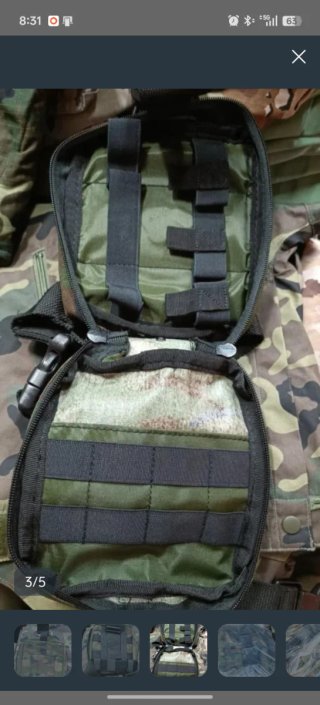Bolsa pernera táctica camuflaje