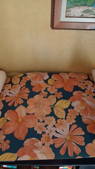 Papel pintado floral vintage original