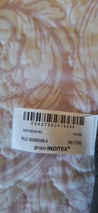 Pantalón Zara ancho T L gris Nuevo