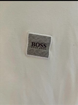 Polo HUGO BOSS Manga Corta, Blanco