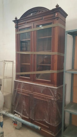 Vitrina Antigua Madera y Cristal