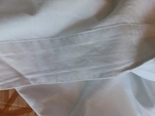 ,3 lenzuola bianche in tessuto vintage singole