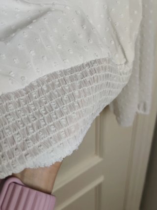 Blusa blanca fluida M