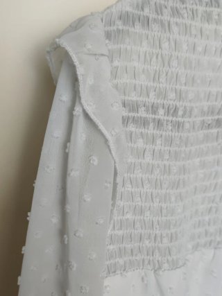 Blusa blanca fluida M
