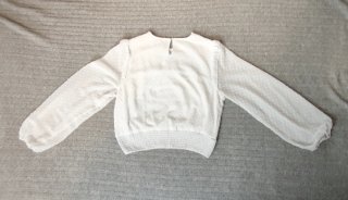 Blusa blanca fluida M