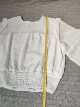 Blusa blanca fluida M