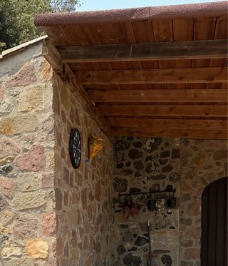 Pérgola madera DESMONTADO porche 4x3 mts CORÇA