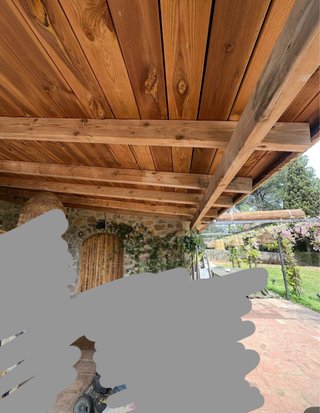 Pérgola madera DESMONTADO porche 4x3 mts CORÇA