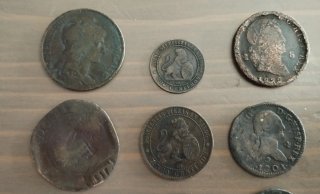 Lote de 15 Monedas de cobre siglo XIX
