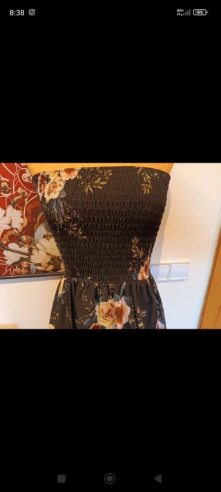 Vestido floral palabra de honor