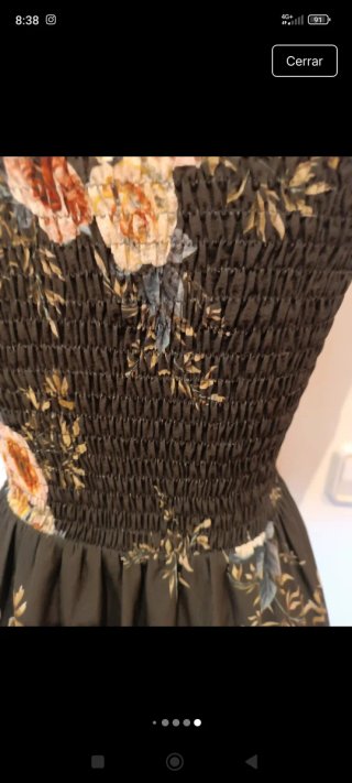 Vestido floral palabra de honor
