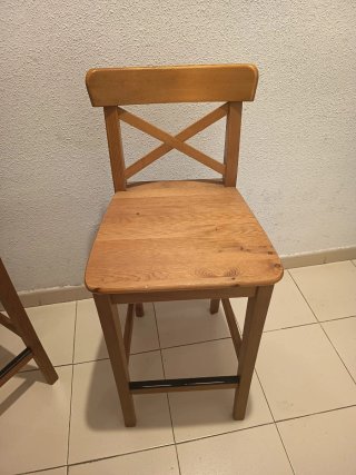 Pack 2 Taburetes IKEA INGOLF Madera
