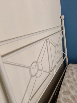 Cabecero Cama Hierro Forjado 1.35 Blanco