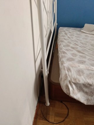Cabecero Cama Hierro Forjado 1.35 Blanco