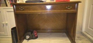Mesa escritorio madera clásica