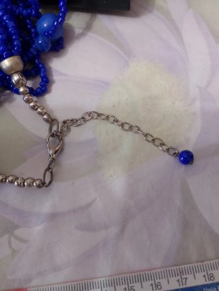 Collana Vetro Blu Cobalto