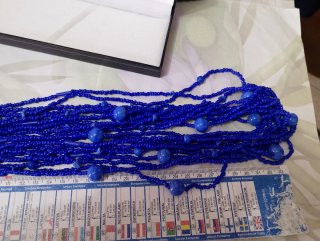 Collana Vetro Blu Cobalto