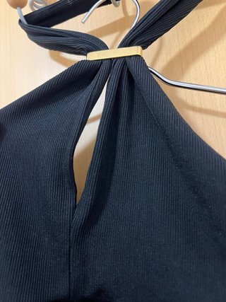 Top Zara Negro Halter