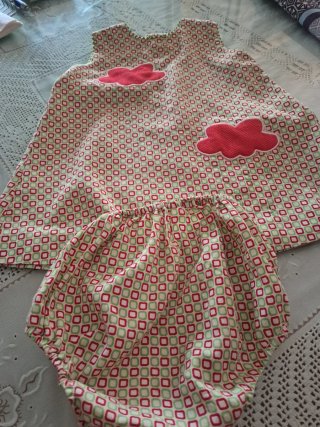 Conjunto Vestido y Braguita Niña 24 Meses