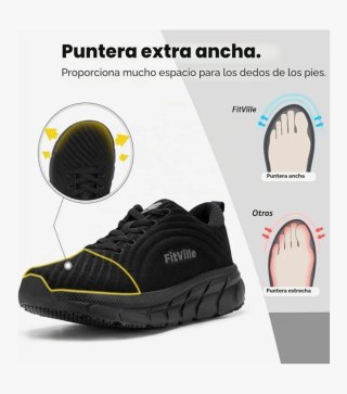Zapatillas running Fitville negras