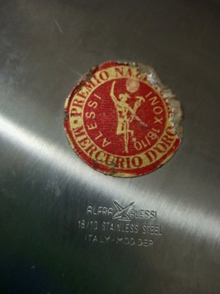 Secchiello ghiaccio Alessi alfra anni 70 originale
