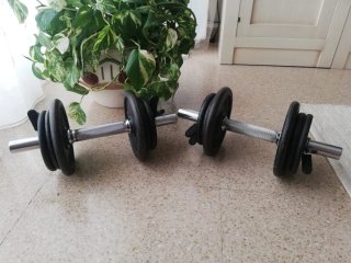 Pesas ajustables para gimnasio
