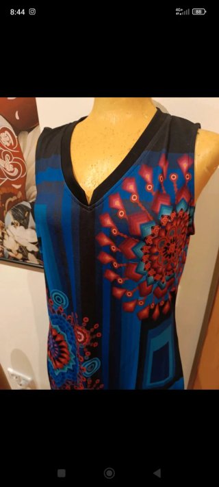 Vestido estampado mandala talla única