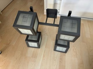 2 Lámparas de Salón Cuadradas