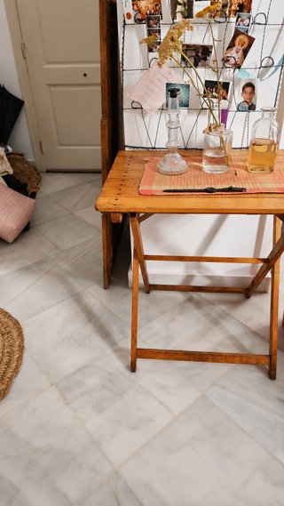 Mesa auxiliar plegable madera vintage