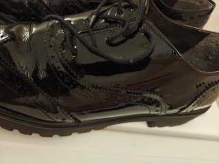 Scarpe donna nere lucide 40