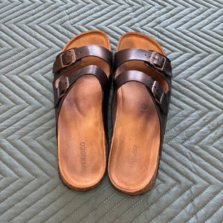 Sandalias estilo Birkenstock negras talla 44
