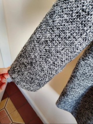 Abrigo Zara Gris Talla M