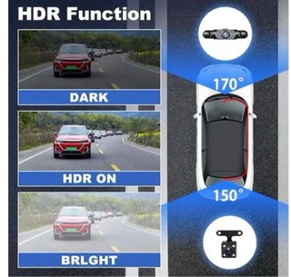 Dashcam HD 1080P Doble Lente 64GB