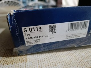 Filtro aria BOSCH F 026 400 119